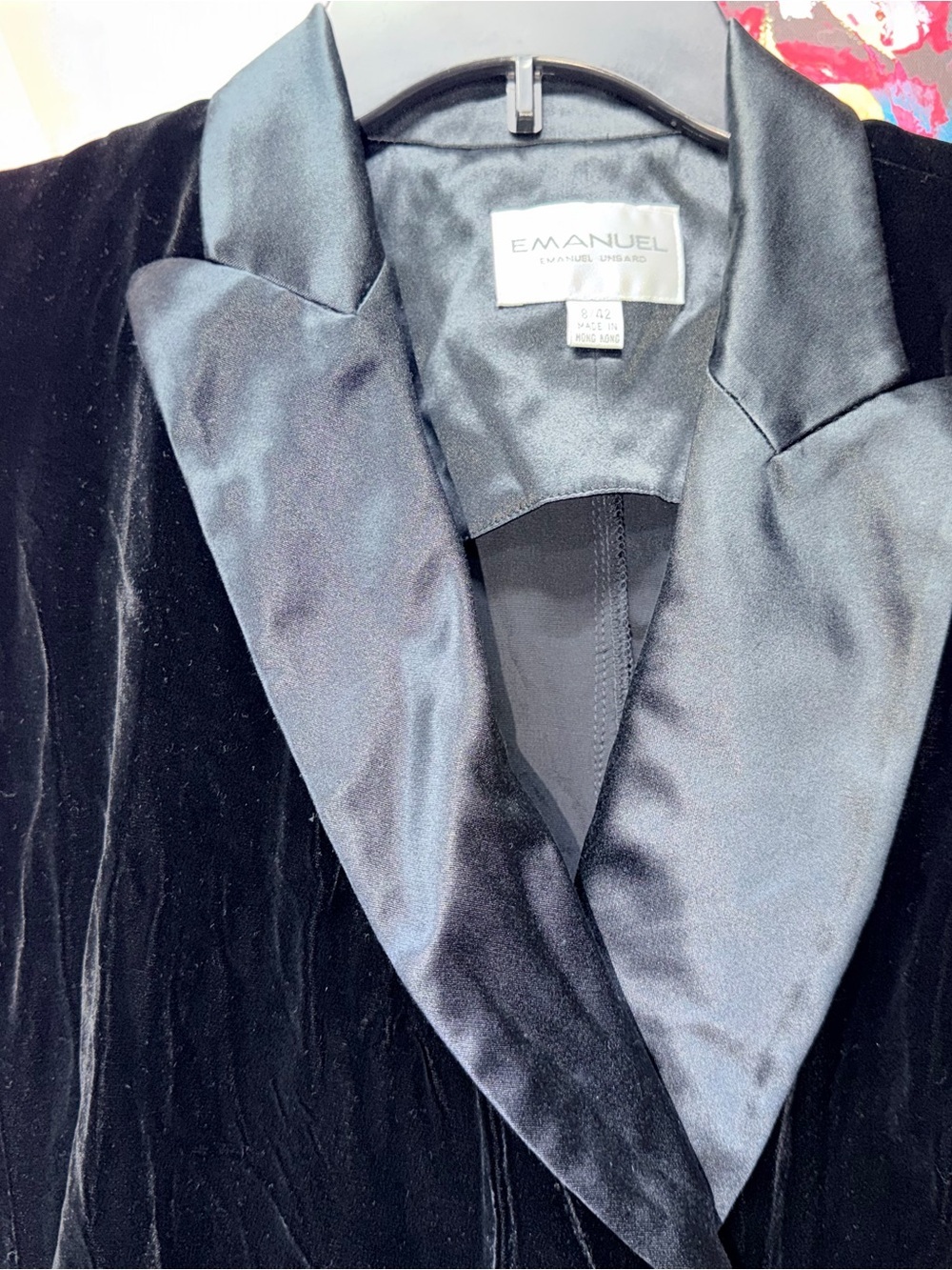 Vintage 90s Emanuel Ungaro Silk Blend Velvet Wrap Vest Waistcoat Gruppo GFT 8 - Picture 4 of 12